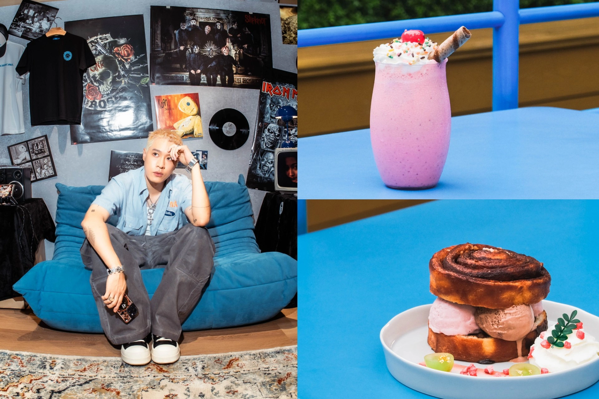 CAFEAO × 周湯豪打造《LOVE RAGE HOPE》新專輯快閃店　肉桂捲冰淇淋漢堡等聯名餐點期間推出