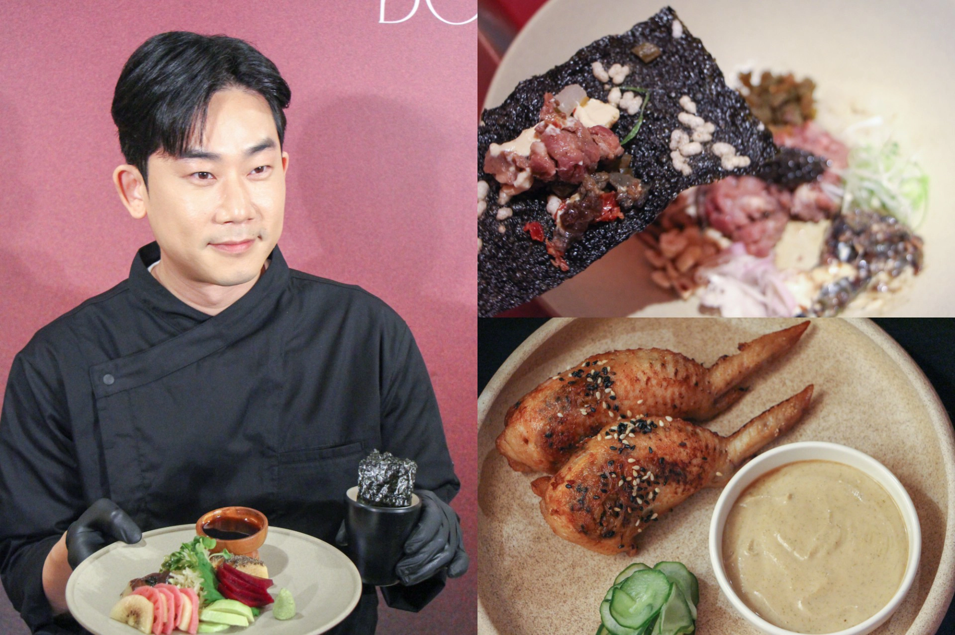 TWICE 子瑜也愛吃！《黑白大廚》林熙元攜手「嵩 SUNG」推聯名料理　素食生魚片、雞翅包炒飯必點