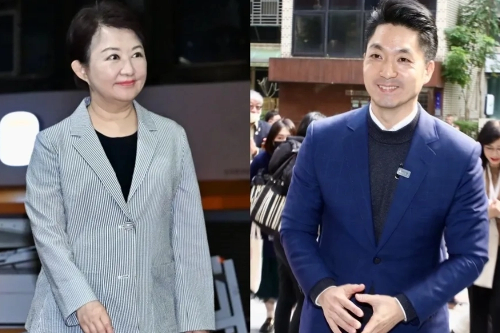 盧秀燕(左)和蔣萬安(右)始終與各個候選人「等距」,讓選情更加白熱化。(合成照片)