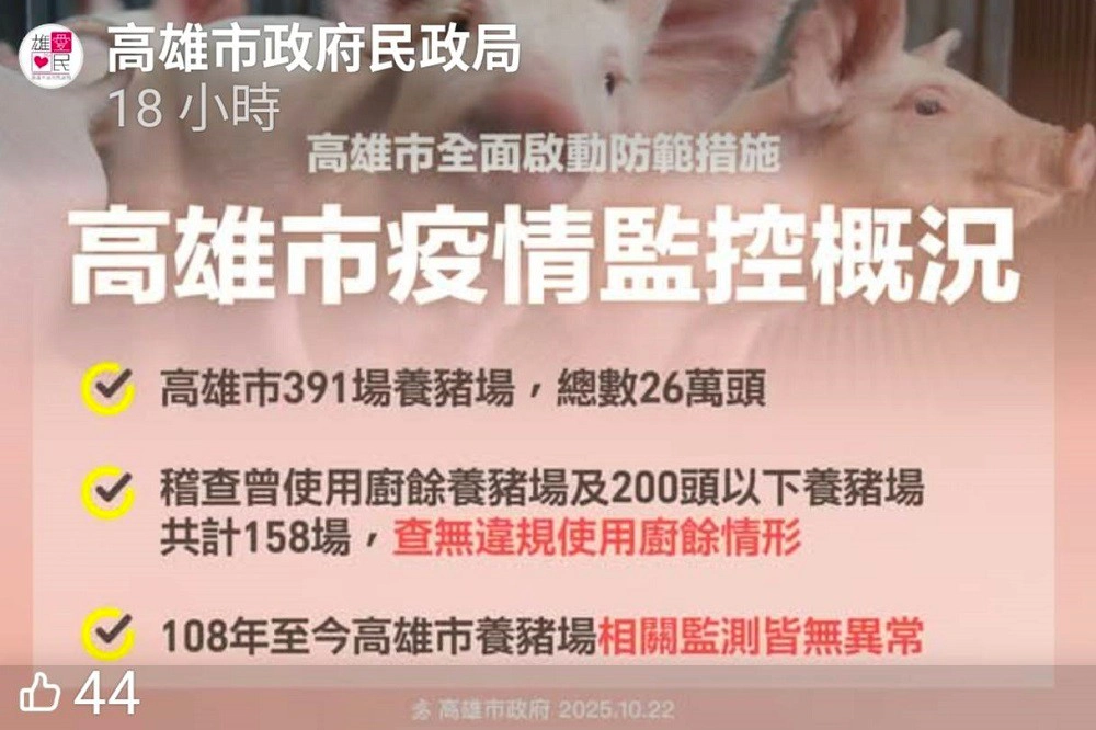 高市府澄清 臉書經營評比為強化市政宣導 勿抹黑及雙標 -- 上報