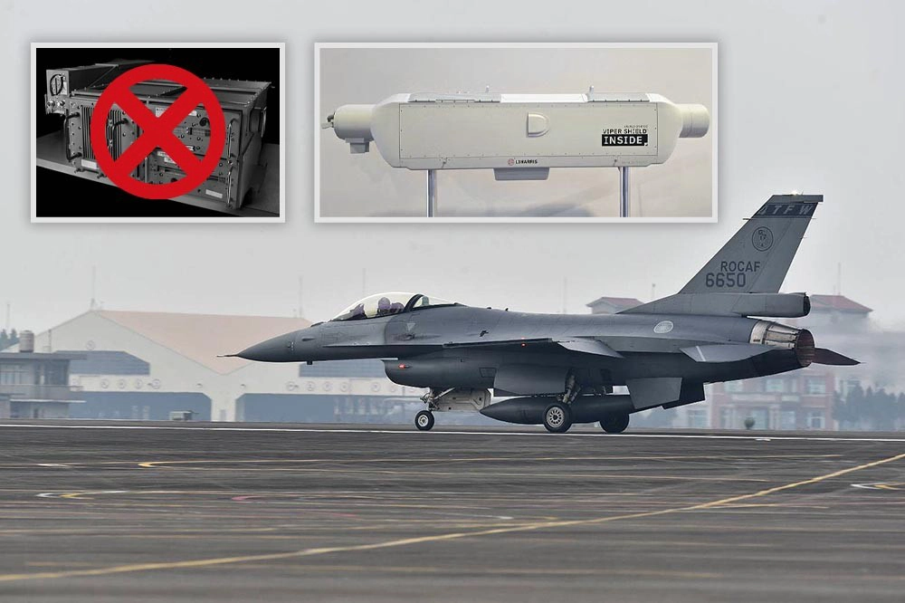 空軍F-16V戰機選定外掛電戰莢艙　L3公司12月準備樣品測試