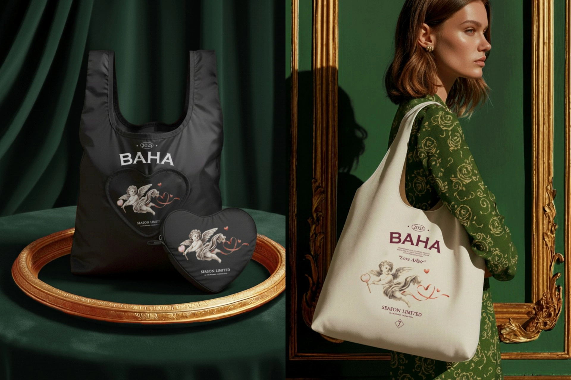 八曜和茶 X 哈根達斯『BAHA 心型收納袋』(八曜和茶提供)