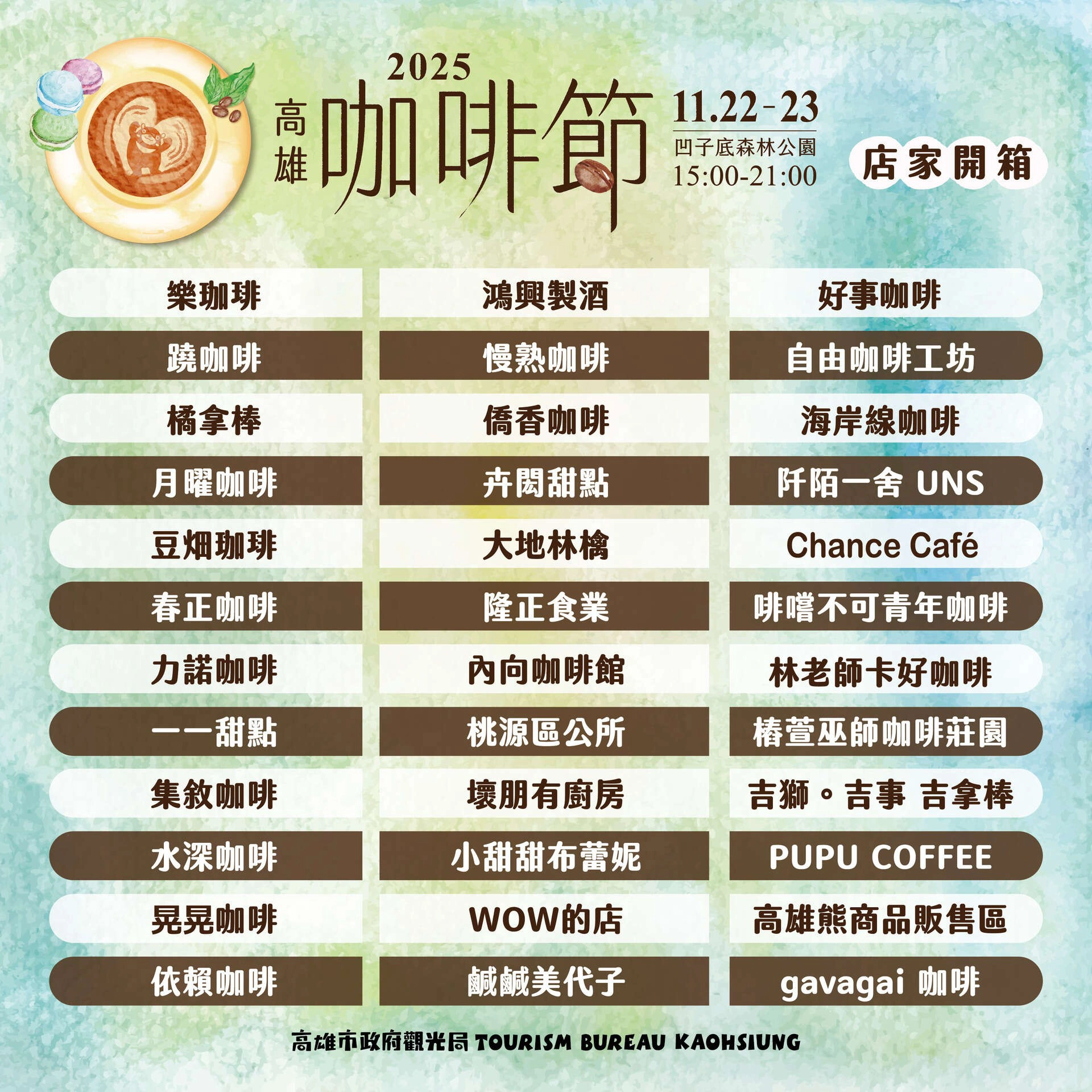 攤位圖 01。（取自高雄旅遊網）