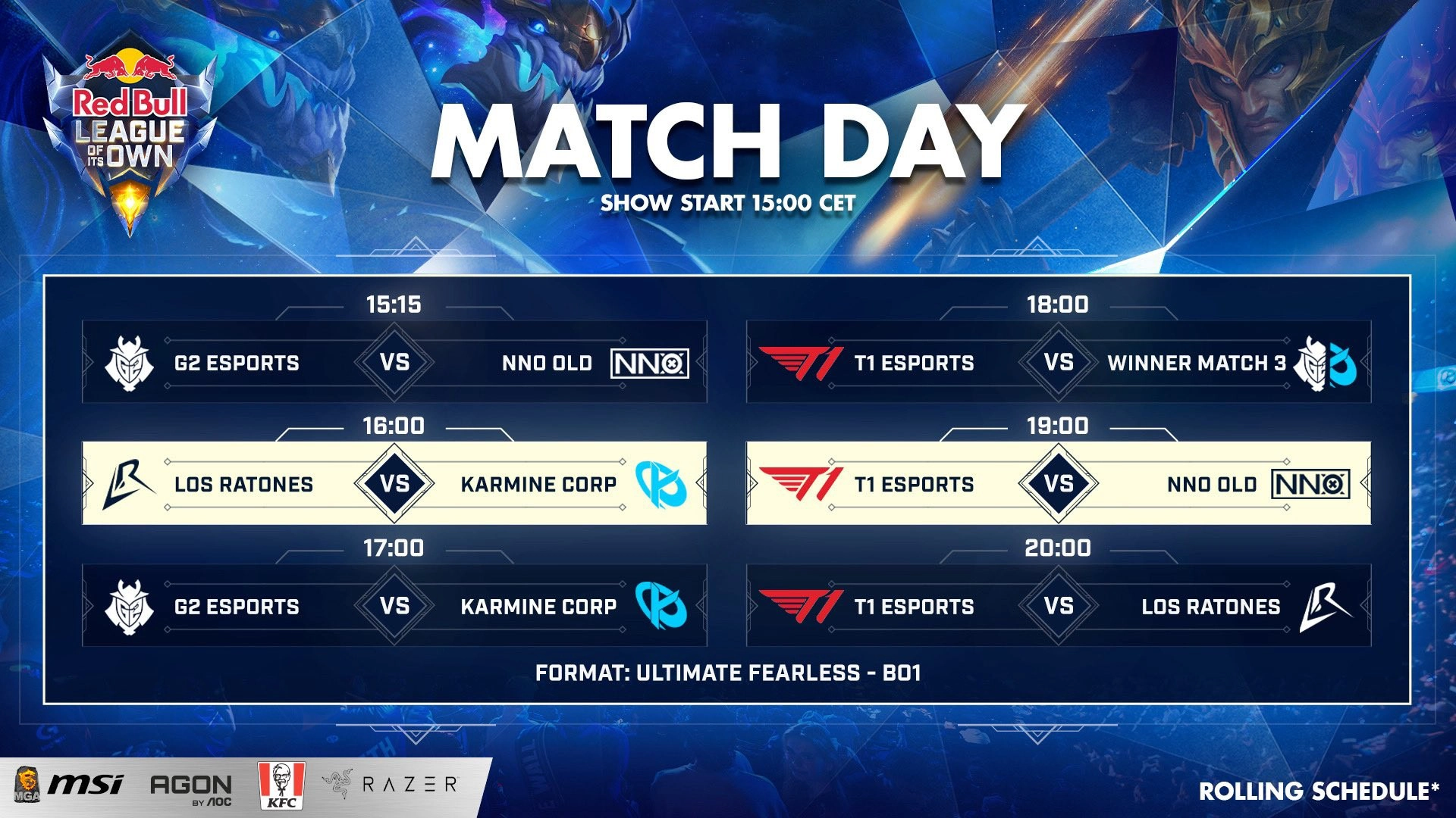 2025 紅牛盃賽程表（來源：紅牛盃 粉專）