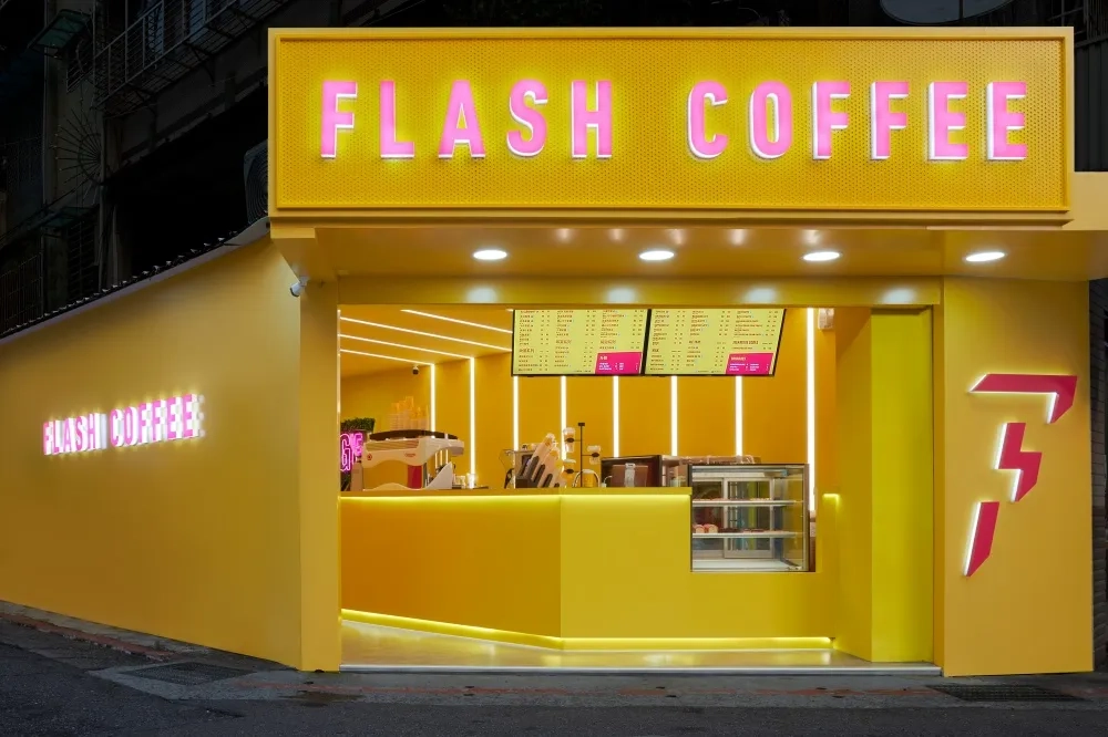 閃電咖啡來台開店2年就收攤。（Flash Coffee 提供）