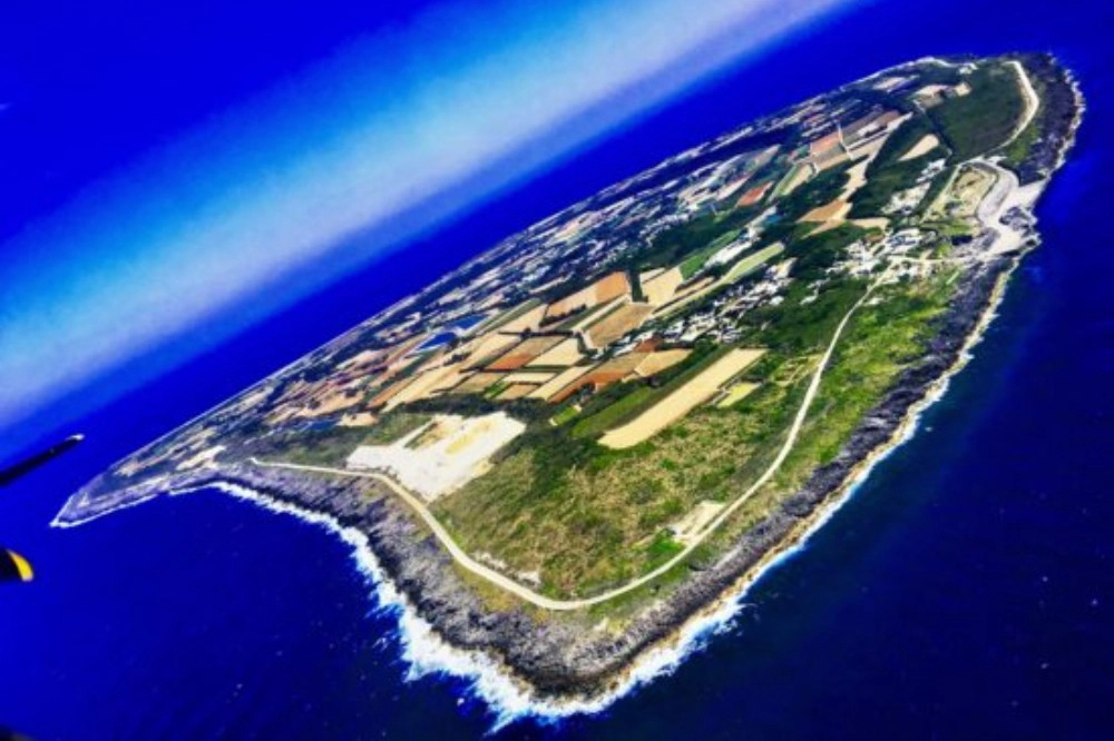北大東島空拍景。(資料照片/取自島あっちぃ)