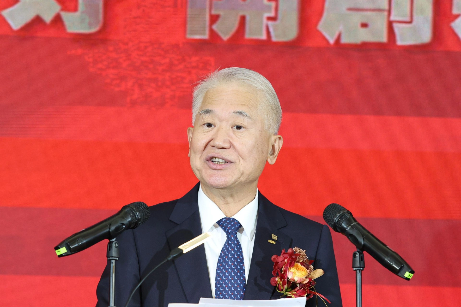 新光人壽董事長魏寶生表示，台新與新光合併案一路走來經歷許多困難​。（陳愷巨攝）