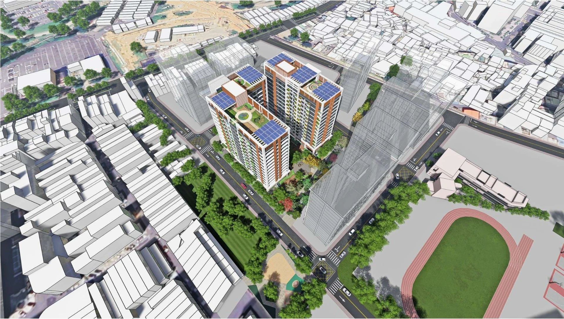 桃園機捷A21站旁打造350戶社宅，預計119年完工。（擷取桃園住宅及都市更新官網）