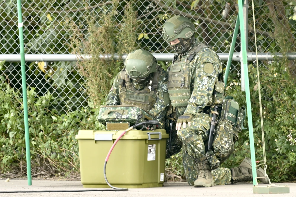 國軍「漢光41號」演習實兵演練 課目：21砲指部短程防空飛彈整體防空演練
