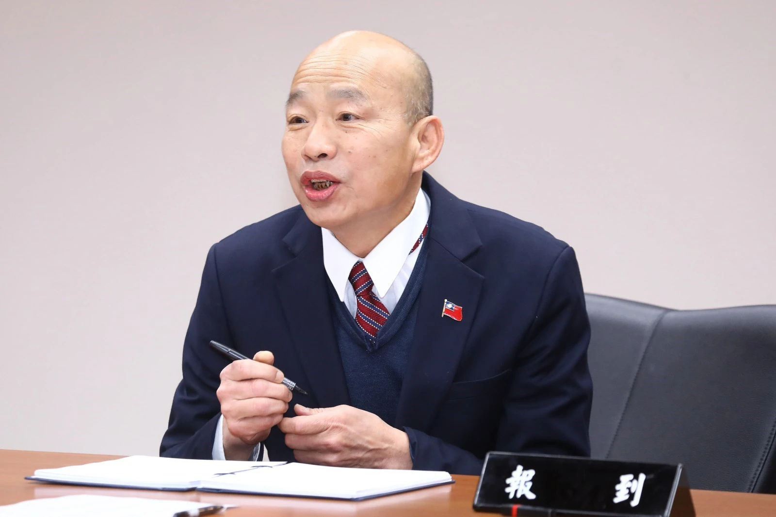 韓國瑜當立法院院長，國慶大典轉播本想換廠商，但發現其他廠商實力不如「無線」，最終還是拜託該公司幫忙。（資料照片／王侑聖攝）