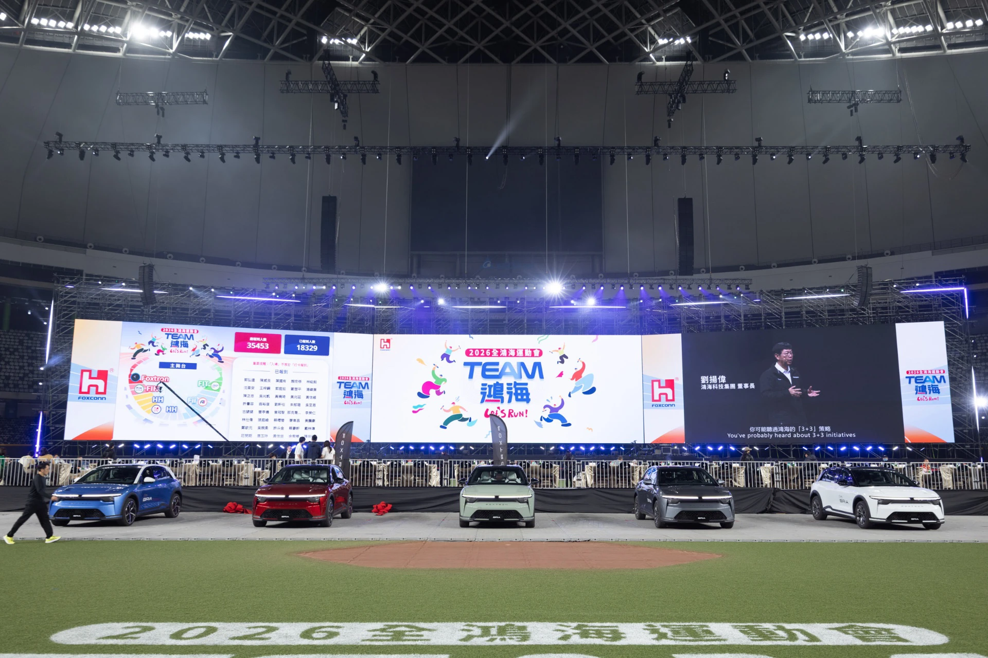 鴻海運動會大巨蛋登場 郭台銘加碼3億獎金、10人抱走千萬 -- 上報
