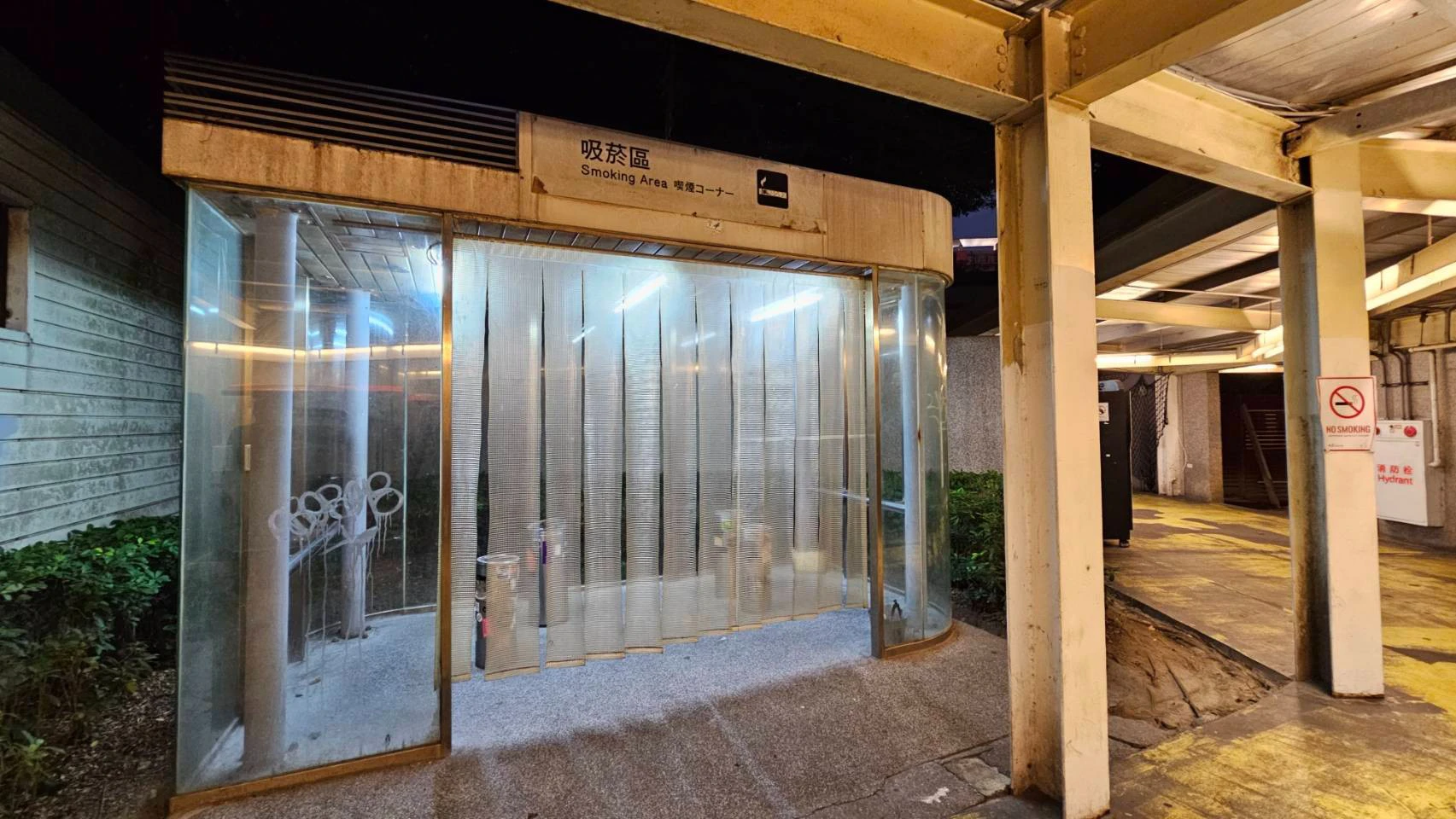 戶外吸菸區(台北市產發局提供)