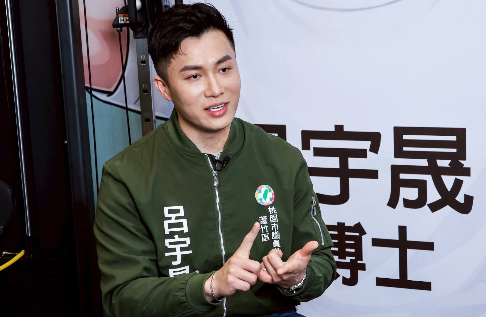 呂宇晟17歲加入國家隊，對當時為臺灣出國參賽感受直呼難忘：當你披上國家的戰袍，承擔的是一份有重量的榮譽感。（王侑聖攝）