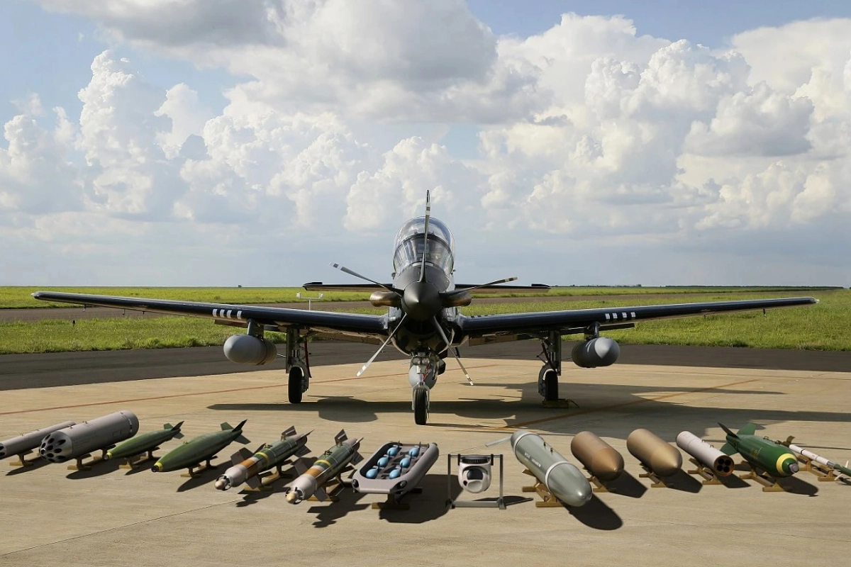 A-29擁有超過160種武器撘載配置，可針對任務需求進行調整，多用途特色使其獲得超過20個國家青睞。（取自Embraer公司網站）