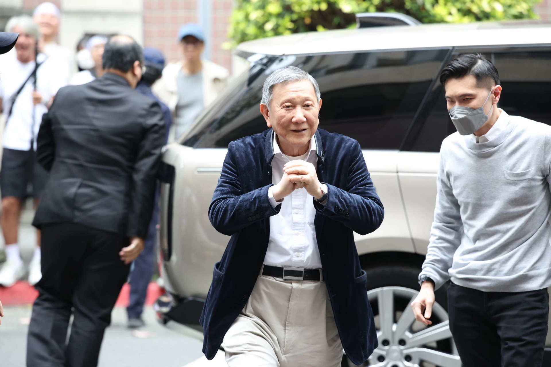 京華城案今宣判,威京集團主席沈慶京到場聽判。(陳愷巨攝)