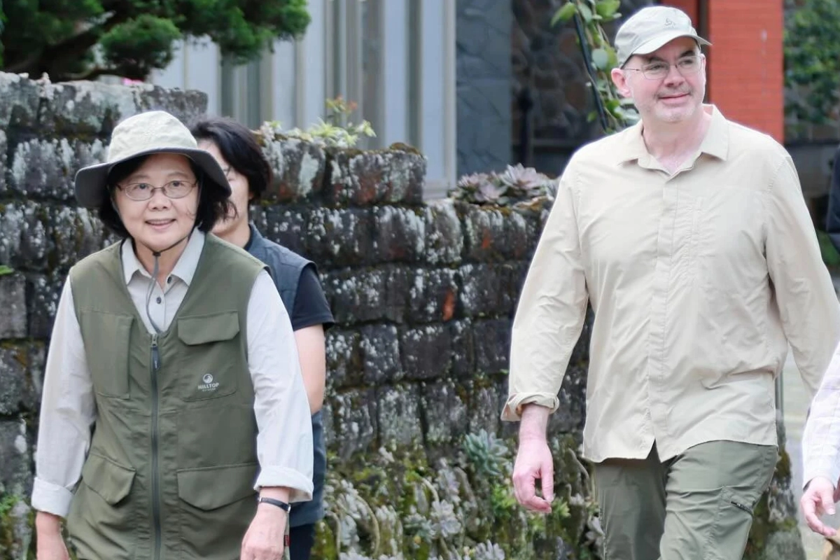 蔡英文揪谷立言爬山　稱「台美是攀登山頂的堅實夥伴關係」