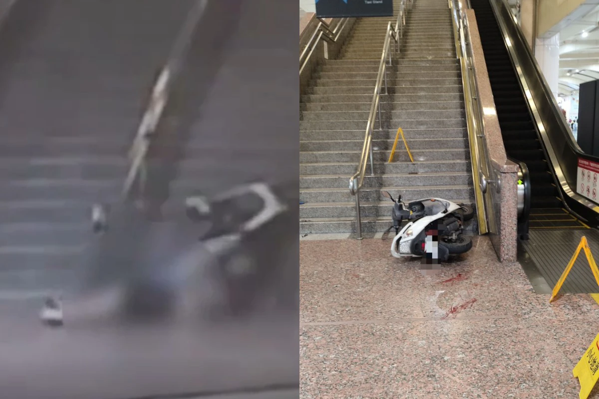 板橋車站驚見離譜一幕！ 38歲男騎車闖站後臥軌　火車急煞停駛