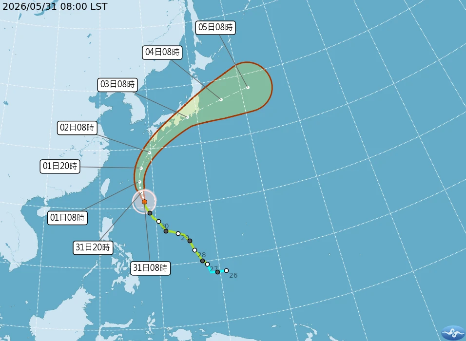 【一週天氣】薔蜜變中颱明北台灣轉涼有雨　本週迎梅雨旺盛期