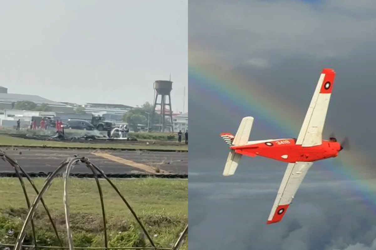 【有片】T-34教練機事故現場畫面曝光　機體破碎、燃燒焦黑