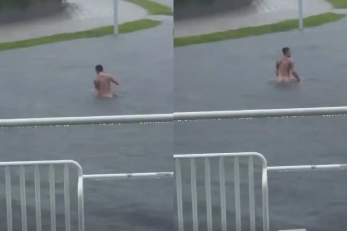 豪雨淹水裸泳不行嗎？　彰化刺青男露屁爽游代價出爐