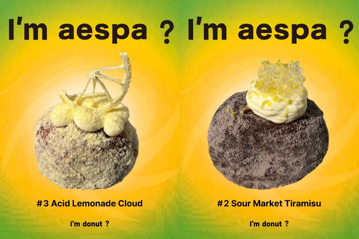 I'm donut? 聯名 aespa 甜甜圈登台!4 款檸檬系口味期間限定只賣 2 週、贈限定貼紙 -- 上報