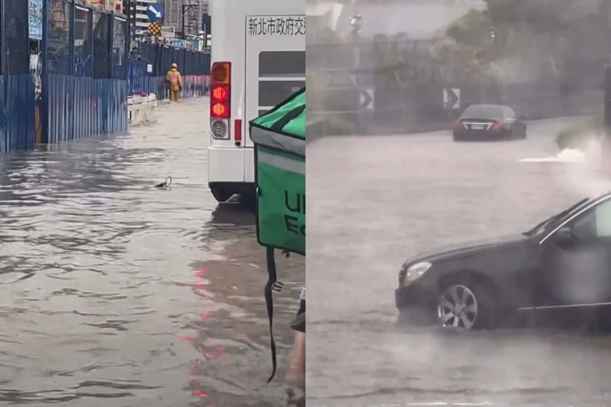 雨彈肆虐全台傳災情！台北飛機巷罕見淹水、高雄鳥松變「搖滾區」