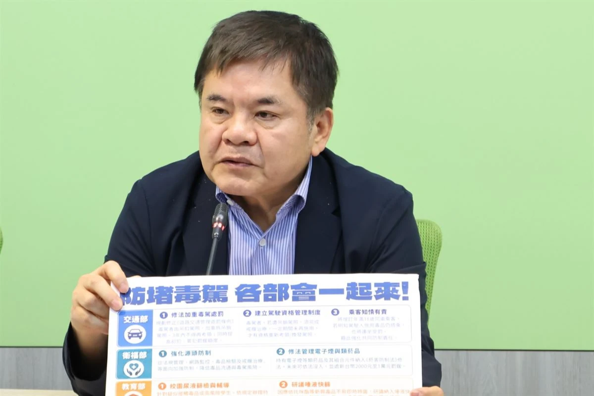 毒駕修法行政院長卓榮泰指示重懲檢討,莊瑞雄力挺加重但警示:盲目求重刑恐忽略戒癮機制。(資料照片/王侑聖攝)