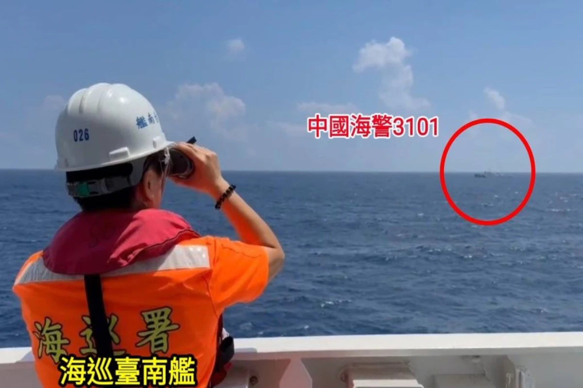 中國海警硬闖東沙嗆「要作堂堂正正中國人」 海巡臺南艦強勢攔截