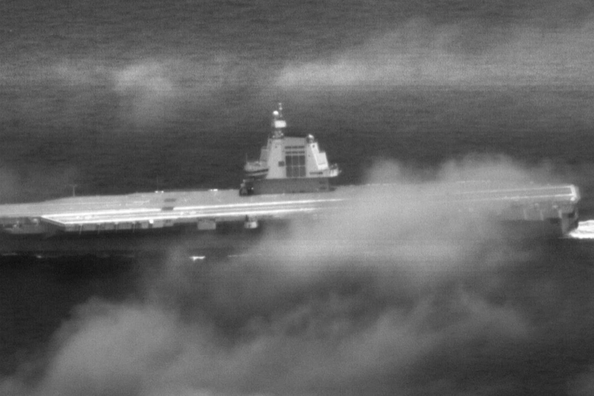 巧合？國軍才剛備戰操演　中國福建號航艦今現蹤台灣海峽