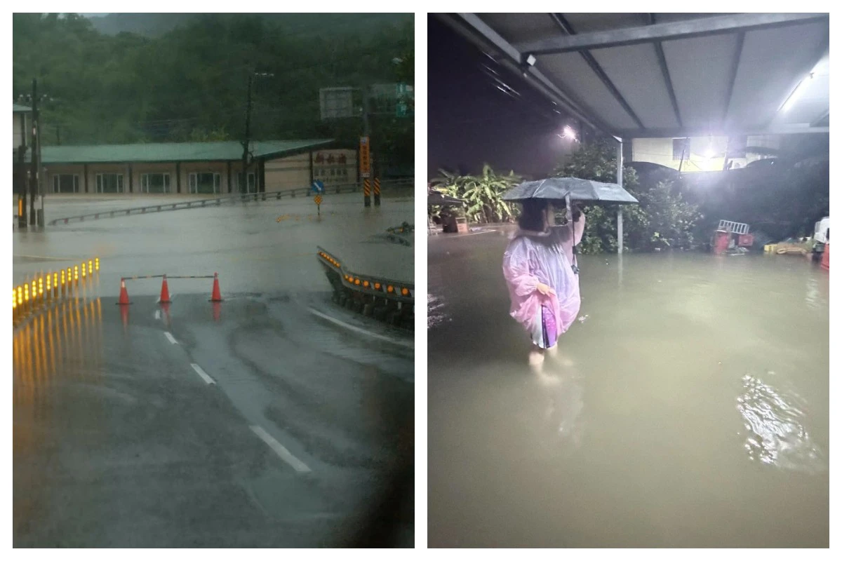 豪雨灌爆高雄！小客車幾乎滅頂　車上3人凌晨獲救
