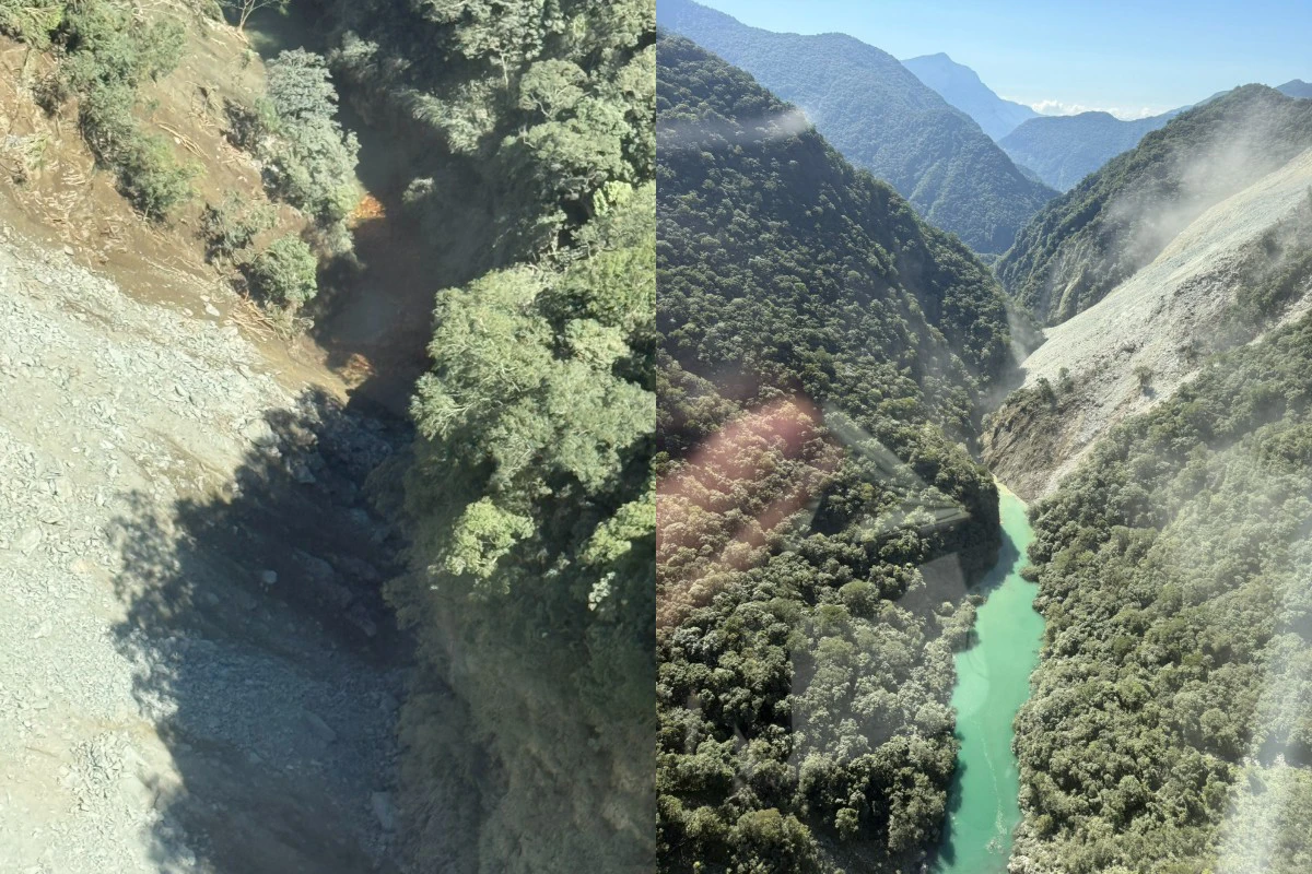 花蓮萬里溪堰塞湖發布紅色警戒　恐24小時內溢流200人強制撤離