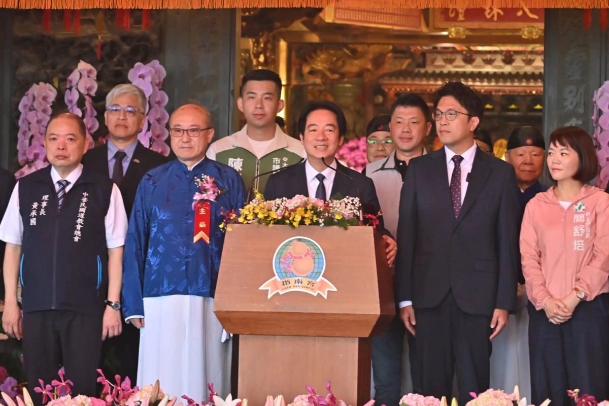 【內幕】賴清德任內首度進指南宮 黃承國親迎破除「英賴心結」 -- 上報