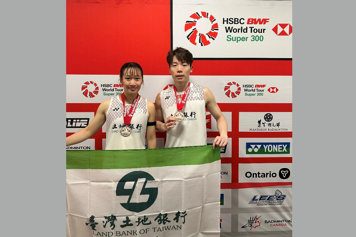 再傳捷報！土銀羽球隊劉廣珩／許尹鏸奪加拿大公開賽銀牌