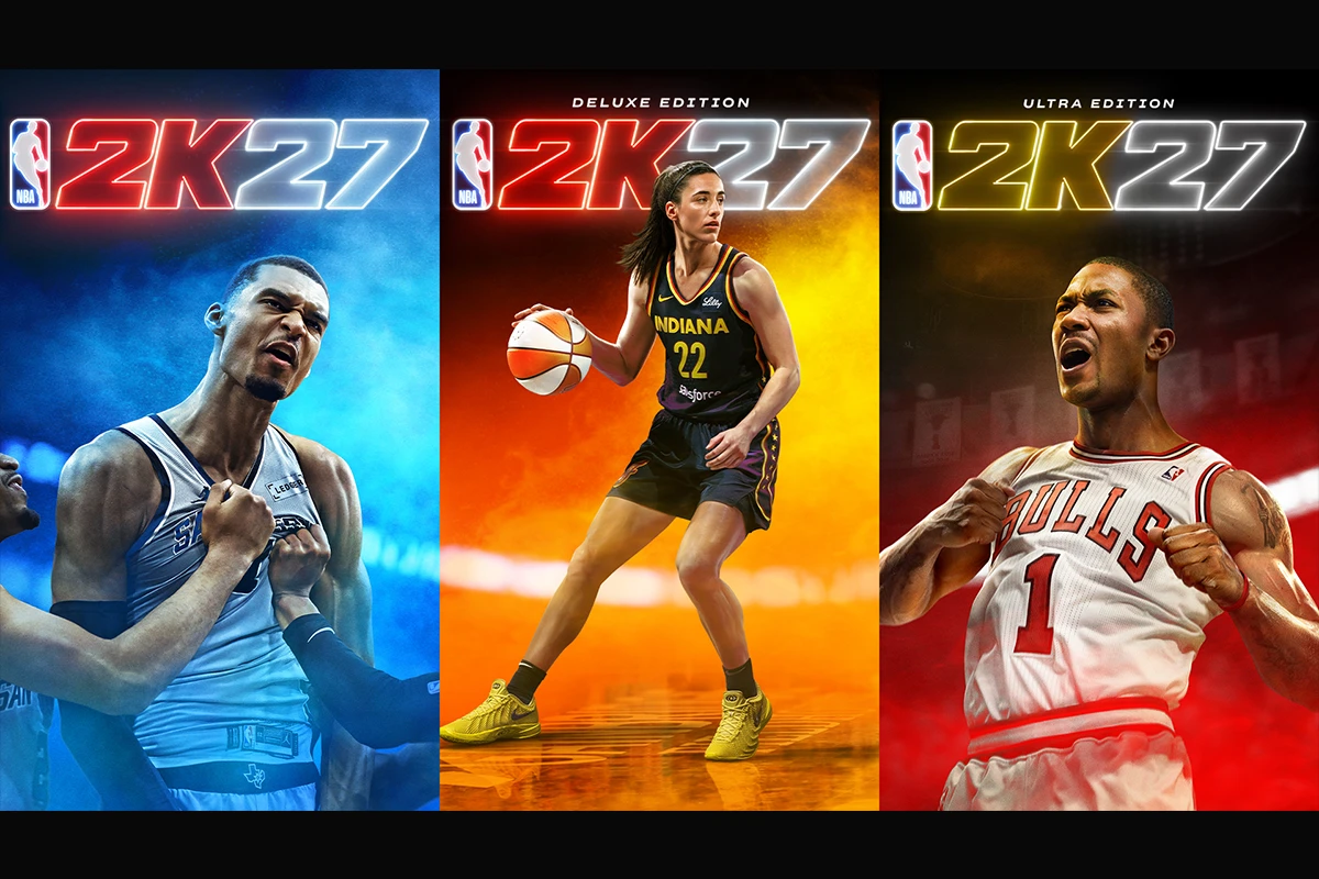 【三巨星領銜】《NBA 2K27》Wembanyama、Caitlin、Rose 擔任封面球星 -- 上報