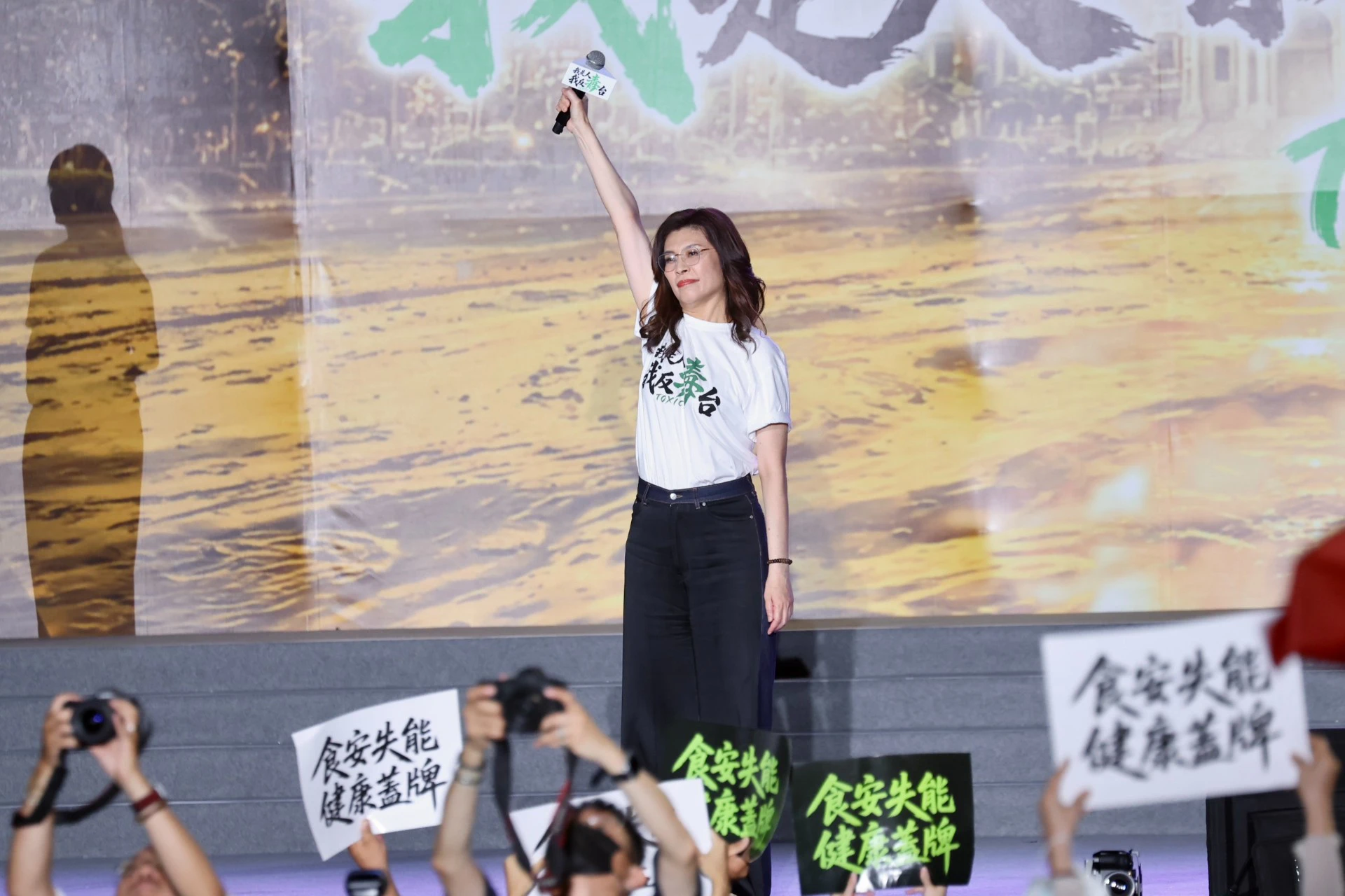 【反毒油抗議】領20萬人怒嗆「賴清德下台」　鄭麗文：誓死保衛台灣、民進黨垮台