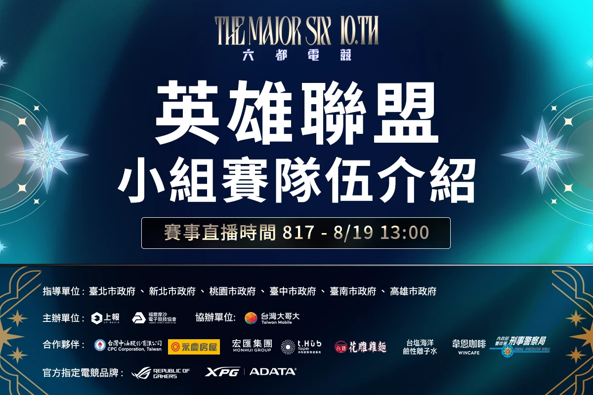 《六都電競》10週年小組賽開打!《英雄聯盟》六區冠軍隊伍亮點一次看