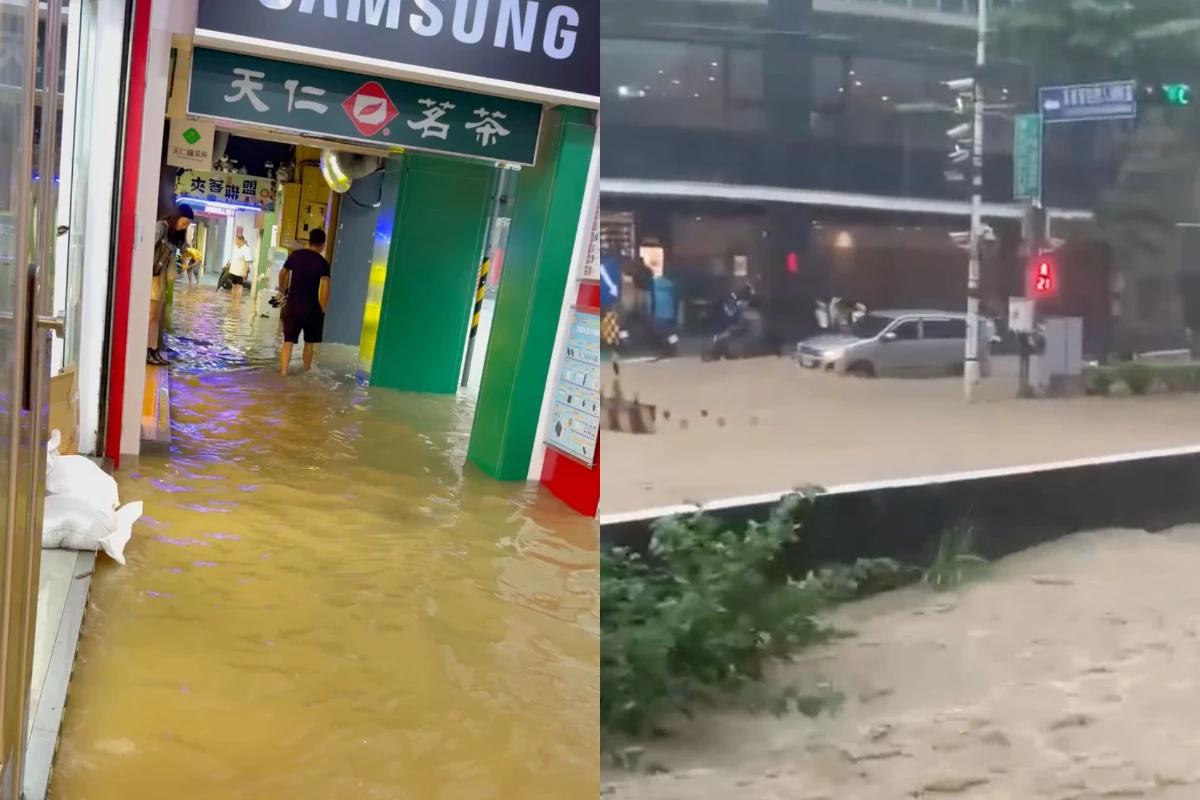 基隆大雷雨淹成泥河！尖峰時段多處道路淹水　市府一級開設