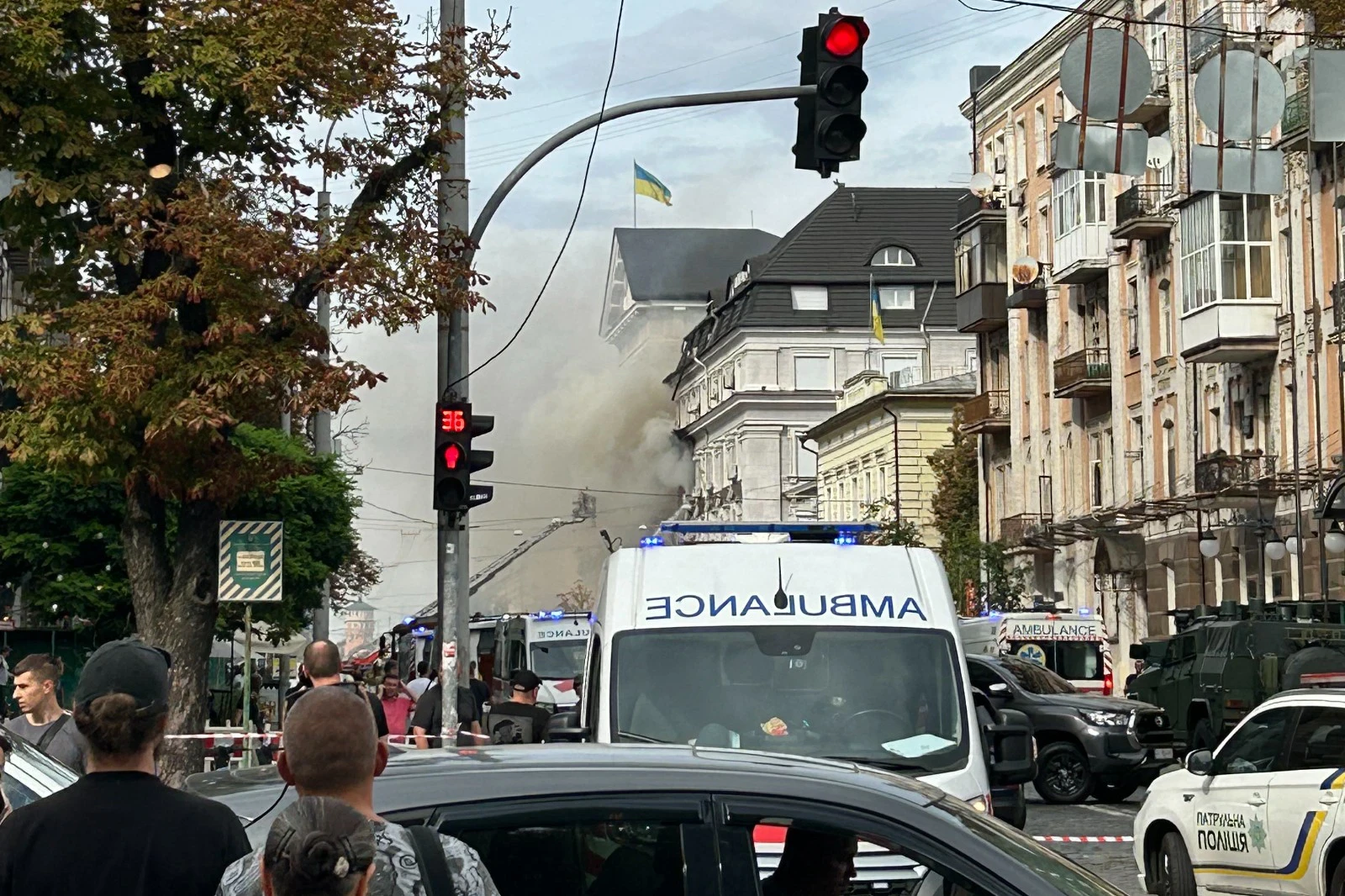 俄無人機擊中烏克蘭國安局長辦公室 川普稱戰爭是「性格問題」