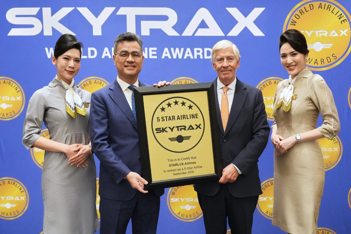 星宇航空蟬聯SKYTRAX五星航空　再奪全球最整潔航空第一名