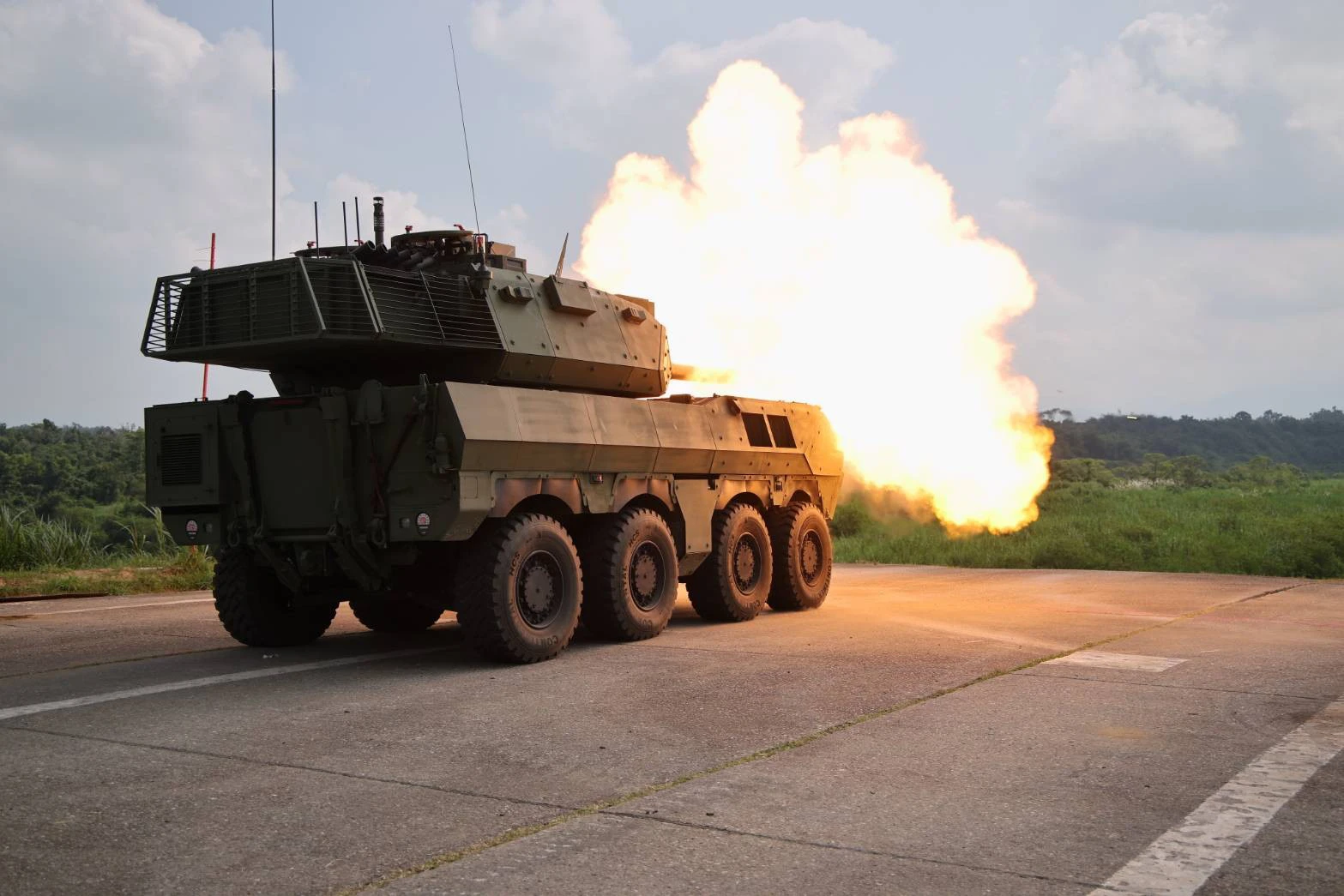 獵豹戰車首秀就「卡彈」　軍方將帶回分析並稱：今天運氣非常好