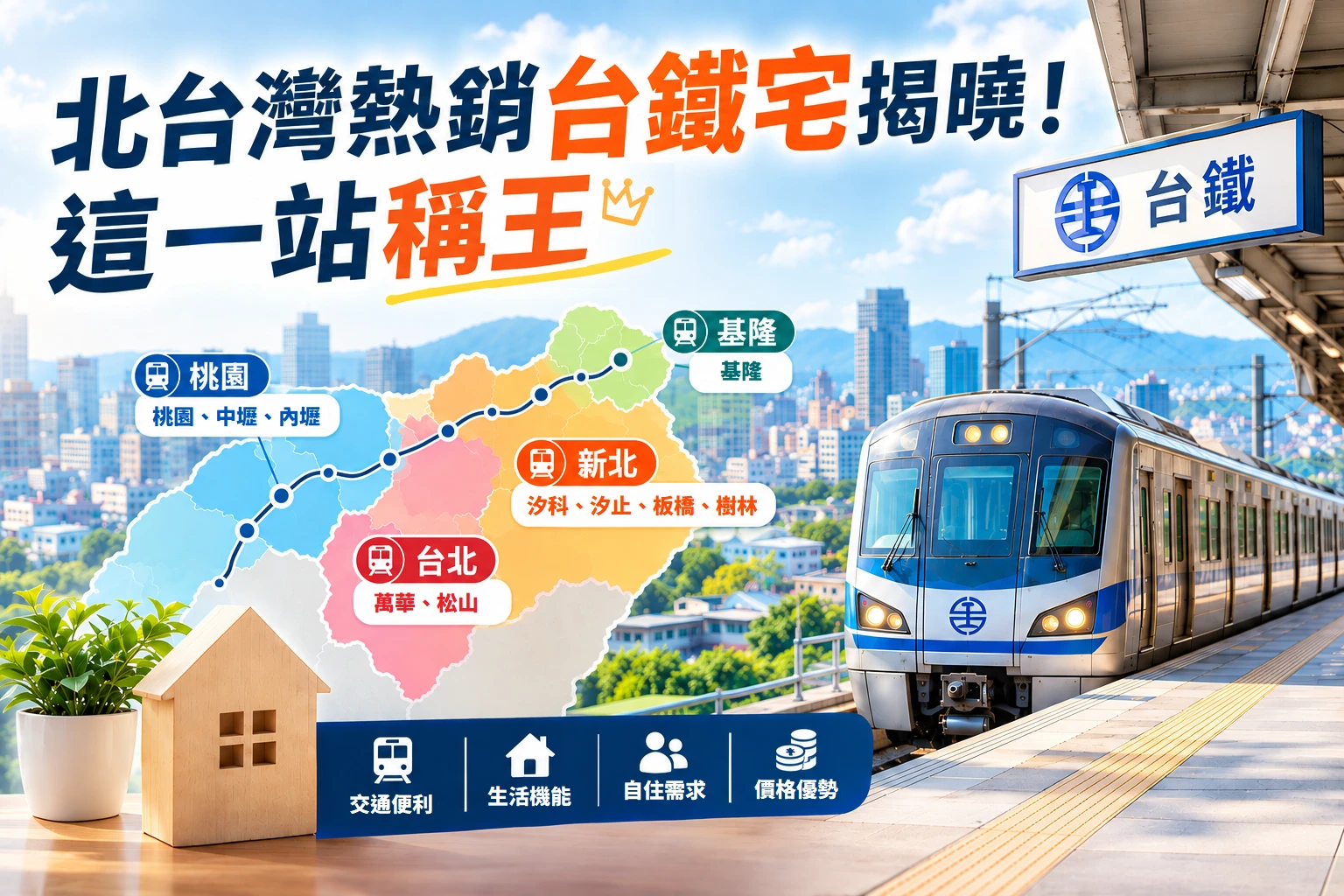 北台灣熱銷台鐵宅揭曉！ 這一站稱王