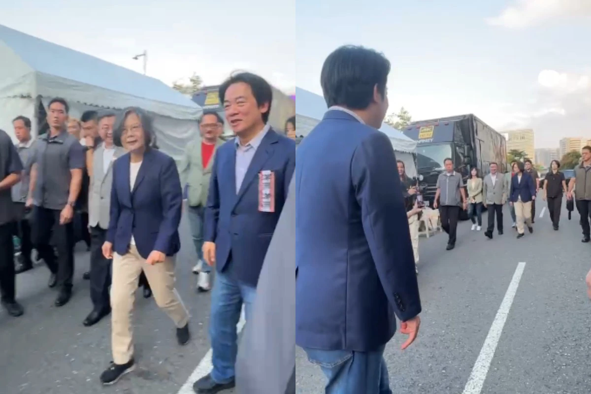 「台北洋流」神秘嘉賓登場　蔡英文驚喜現身沈伯洋競總