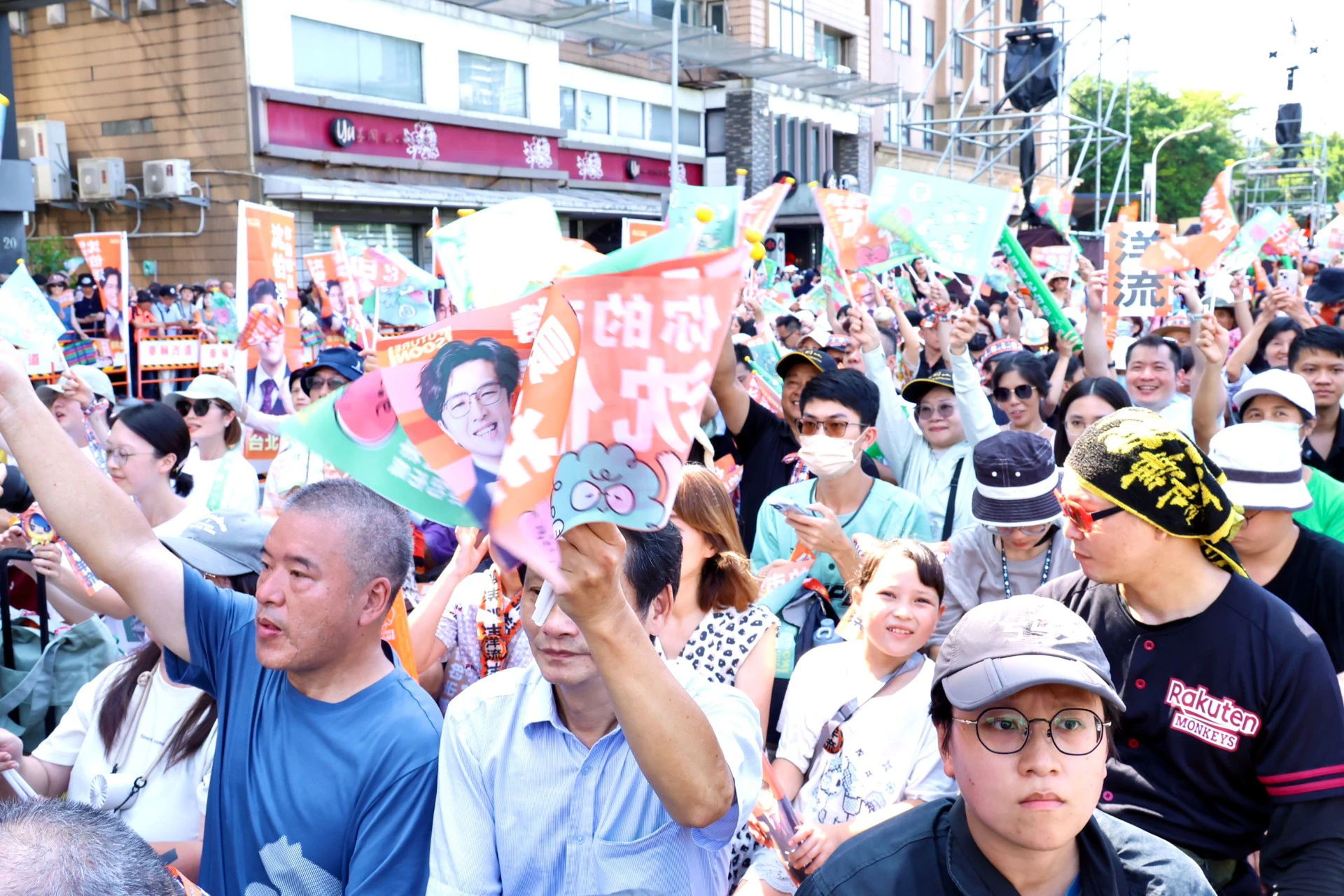 洋流突破同溫層,獲中間選民認同。(王侑聖攝)