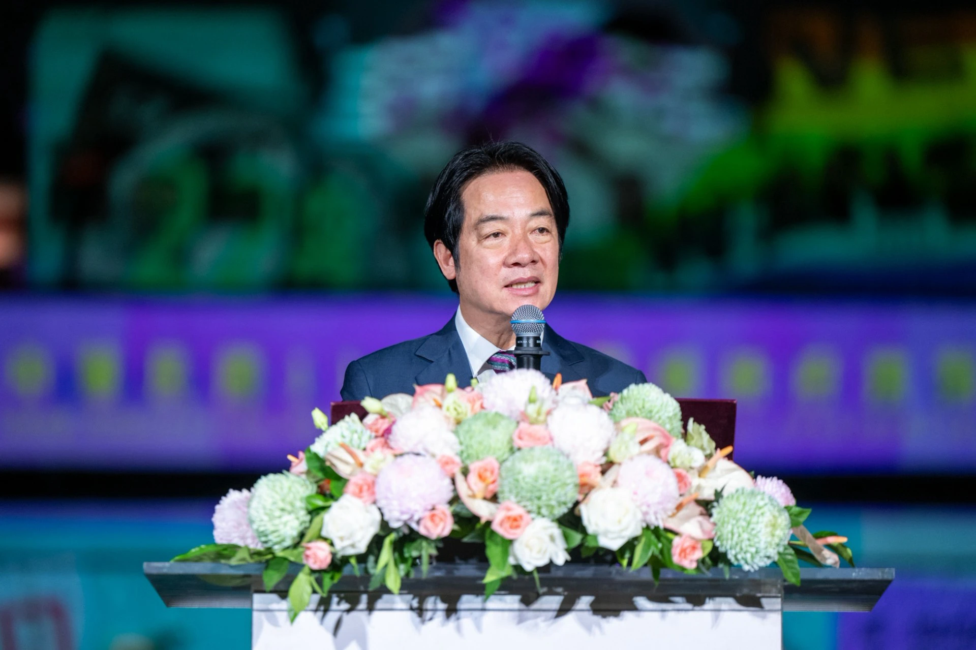 總統府光雕10週年　賴清德：每個人都是台灣民主的造山者