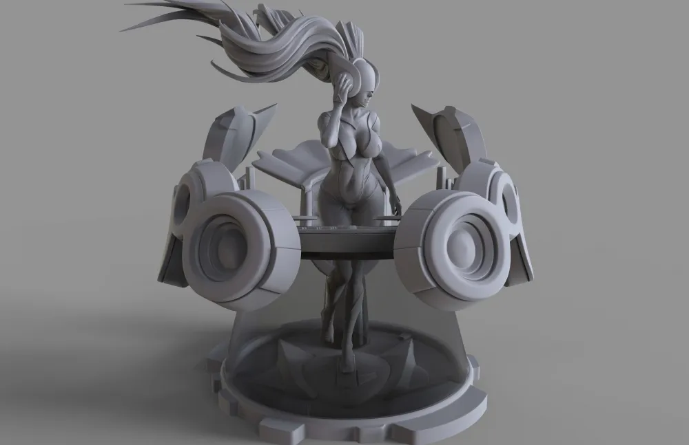 【英雄聯盟】玩家設計DJ索娜3D雕塑  超精緻細節驚艷網友