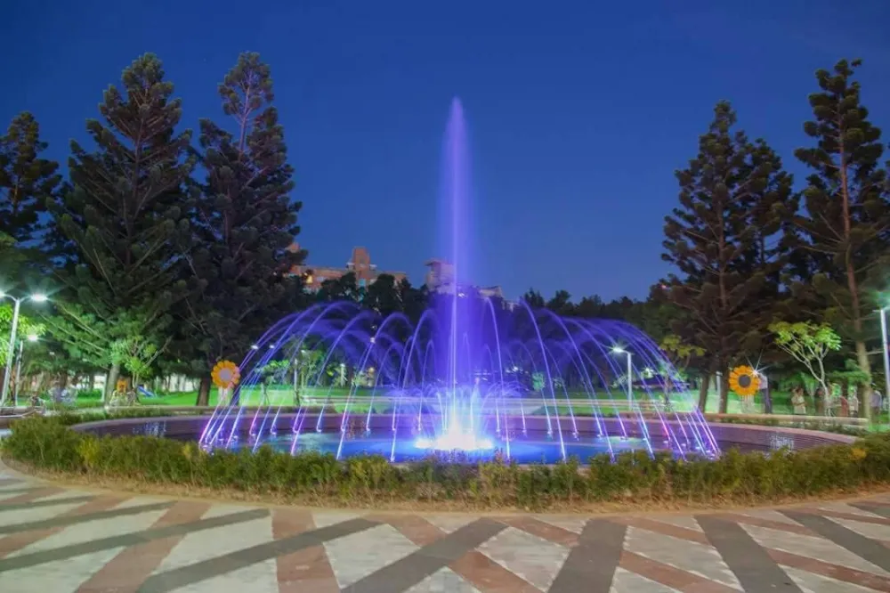 天母忠誠公園新面貌　音樂水舞顯浪漫