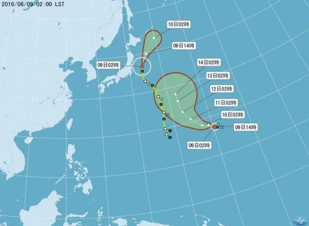 輕颱康森形成　雙颱局面轉不穩定天氣