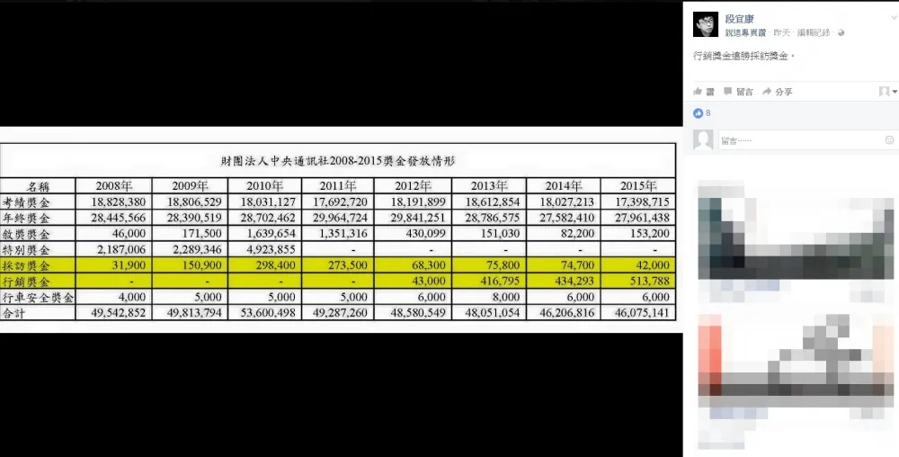 段宜康批棄毀專業　《中央社》董事長急澄清