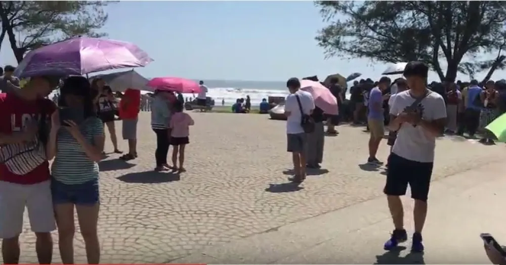 台南抓寶聖地觀夕平台溺水意外　父為救子無生命跡象