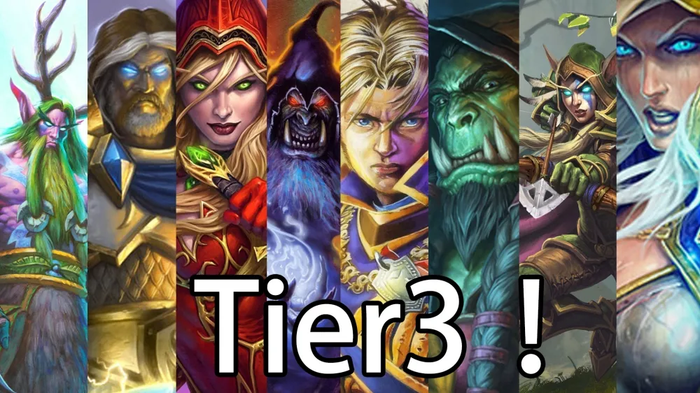 【爐石戰記】Tempostorm排行榜Tier3牌組中文對照：里諾術、魚人聖、控制薩、死聲賊、冰法、奇蹟賊、控制牧、克蘇恩德、藍龍賊、秘密聖、尤格備戰獵、野獸德。
